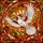 Nature Lovers' Intricate Tiffany Stained Glass White Cardinal Flight Floral Mosaic Red Orange Cream Stained Glass Suncatcher - 7