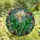 Women's Glowing White Calla Lily & Vibrant Green Leaves Stained Glass Floral Mosaic Pattern Stained Glass Suncatcher - 4