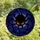 Gothic Art Admirers' Menacing Spider Stained Glass Jewel Tone Black Fiery Orange Royal Purple Mosaic Night Sky Stained Glass Suncatcher - 4