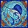 Ocean Lovers' Vibrant Tiffany Style Stained Glass Sailfish Ocean Mosaic Royal Blue Aquamarine Coral Art Stained Glass Suncatcher - 7