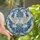 Art Lovers' Tiffany Stained Glass Doves Opalescent White Sky Blue Filigree Cloud Mosaic Stained Glass Suncatcher - _OkSYP3Je3