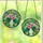 Art Lovers' Vibrant Tiffany Stained Glass Tropical Floral Vase Art with Emerald Green, Aqua, Pink, Orange Tones Stained Glass Suncatcher - 3