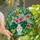 Art Lovers' Vibrant Tiffany Stained Glass Tropical Floral Vase Art with Emerald Green, Aqua, Pink, Orange Tones Stained Glass Suncatcher - 1