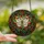 Art Lovers' Tiffany Stained Glass White Orange Butterfly Ruby Red Berries Emerald Green Vines Intricate Mosaic Stained Glass Suncatcher - 2