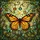 Nature Lovers' Vibrant Tiffany Stained Glass Monarch Butterfly Emerald Teal Amber Garden Mosaic Stained Glass Suncatcher - 7