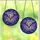 Gothic Fantasy Enthusiasts' Tiffany Style Whimsical Bat Skull Royal Purple Mosaic Stained Glass Suncatcher - 3