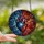 Art Lovers' Tiffany Style Stained Glass Cosmic Heart Nebula Galaxy Jewel Tones Edge-to-Edge Art Stained Glass Suncatcher - 2