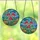 Art Lovers' Vibrant Pink Lily Tiffany Stained Glass Floral Emerald Sky Mosaic Stained Glass Suncatcher - 3