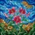 Art Lovers' Vibrant Pink Lily Tiffany Stained Glass Floral Emerald Sky Mosaic Stained Glass Suncatcher - 7