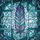 Art Lovers' Glowing Teal Aqua Purple Feather Stained Glass Mosaic Pattern Stained Glass Suncatcher - 7