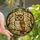 Nature Lovers' Tiffany-Style Stained Glass Owl Amber Golden Woodland Mosaic Pattern Stained Glass Suncatcher - 1