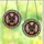 German Shepherd Lovers' Tiffany Style Stained Glass Black Tan Dog Smiling Portrait Red Frame Light Blue Green Mosaic Stained Glass Suncatcher - APyx150hsD