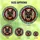German Shepherd Lovers' Tiffany Style Stained Glass Black Tan Dog Smiling Portrait Red Frame Light Blue Green Mosaic Stained Glass Suncatcher - CIHzpsnjnN