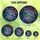 Mystical Art Lovers' Tiffany Stained Glass Broomstick Spiderweb Celestial Purple Green Orange Stained Glass Suncatcher - 6