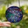 Mystical Art Lovers' Tiffany Stained Glass Broomstick Spiderweb Celestial Purple Green Orange Stained Glass Suncatcher - 2