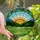 Nature Lovers' Edge-to-Edge Stained Glass Orange Sun Green Hills Blue Sky Mosaic Art Stained Glass Suncatcher - 1