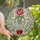Elegance Seekers' Intricate Tiffany Stained Glass Pink Rose Blue Bow Red Heart Cascade Ethereal Mosaic Stained Glass Suncatcher - 1