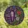 Gothic Art Admirers' Tiffany Stained Glass Coffin Rose Bloom Dark Purple Pink Emerald Gold Mosaic Stained Glass Suncatcher - 4