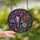 Gothic Art Admirers' Tiffany Stained Glass Coffin Rose Bloom Dark Purple Pink Emerald Gold Mosaic Stained Glass Suncatcher - 2
