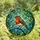 Nature Lovers' Vibrant Edge-to-Edge Stained Glass Robin Tiffany Art Orange Amber Green Blue Stained Glass Suncatcher - 4