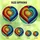 Art Lovers' Glowing Tiffany Glass Heart Mosaic Swirl Yellow Orange Red Teal Indigo Stained Glass Suncatcher - 6