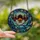 Mystical Art Lovers' Intricate Stained Glass Bat Celestial Night Sky Mosaic Amber Red Pink Jewel Tones Stained Glass Suncatcher - 2