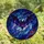 Fantasy Art Lovers' Tiffany Stained Glass Bat Cosmic Nebula Indigo Ruby Red Pattern Stained Glass Suncatcher - 4