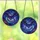 Fantasy Art Lovers' Tiffany Stained Glass Bat Cosmic Nebula Indigo Ruby Red Pattern Stained Glass Suncatcher - 3