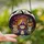 Halloween Cat Lovers' Vibrant Tiffany Stained Glass Mummy Witch Pumpkin Cats Spooky Night Scene Stained Glass Suncatcher - 2