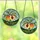 Art Lovers' Tiffany Style Stained Glass Peach Orange Green Vibrant Jewel Tone Botanical Mosaic Stained Glass Suncatcher - 3