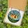 Art Lovers' Tiffany Style Stained Glass Peach Orange Green Vibrant Jewel Tone Botanical Mosaic Stained Glass Suncatcher - 5