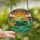 Rural Life Enthusiasts Tiffany Style Stained Glass Farm Tractor Sunrise Mosaic Emerald Gold Blue Orange Stained Glass Suncatcher - 2