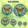 Nature Lovers' Vibrant Tiffany Glass Monarch Butterfly Orange Black Jewel Tones Sky Blue Emerald Green Floral Mosaic Stained Glass Suncatcher - 6