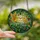 Nature Lovers' Tiffany Stained Glass Golden Birds & Berries Teal Foliage Mosaic Art Stained Glass Suncatcher - 2