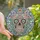 Intricate Design Enthusiasts' Stained Glass Sugar Skull Floral Wreath Pastel Jewel Tone Mosaic Stained Glass Suncatcher - 1