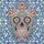 Intricate Design Enthusiasts' Stained Glass Sugar Skull Floral Wreath Pastel Jewel Tone Mosaic Stained Glass Suncatcher - 7