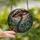 Fantasy Art Lovers' Tiffany Stained Glass Whimsical Mushroom Mystical Forest Mosaic in Iridescent Purple Teal Violet Stained Glass Suncatcher - 2