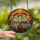 Nature Lovers' Vibrant Tiffany Stained Glass Mushroom Mosaic, Intricate Orange Yellow Teal Blue Purple Fantasy Forest Art Stained Glass Suncatcher - 2