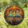 Nature Lovers' Vibrant Tiffany Stained Glass Mushroom Mosaic, Intricate Orange Yellow Teal Blue Purple Fantasy Forest Art Stained Glass Suncatcher - 4