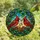 Nature Lovers' Intricate Tiffany Style Stained Glass Cardinal Nest Jewel Tone Mosaic Stained Glass Suncatcher - 7WqQxdikUh