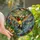Nature Lovers' Intricate Tiffany Stained Glass Hummingbird Ruby Emerald Tropical Foliage Stained Glass Suncatcher - 1