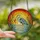 Nature Lovers' Intricate Great Blue Heron Jewel Tone Stained Glass Sunset Stained Glass Suncatcher - 2