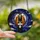 Gothic Art Lovers' Intricate Stained Glass Bat Ruby Amber Moonlit Night Edge-to-Edge Design Stained Glass Suncatcher - 2