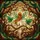 Fantasy Art Lovers' Tiffany Style Stained Glass Fairy Amber Hair Emerald Green Forest Mosaic Stained Glass Suncatcher - 7