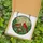 Nature Lovers' Tiffany Style Glowing Stained Glass Cardinals Nest Mosaic Fiery Red Orange Green Cream Stained Glass Suncatcher - n1917ixwax