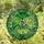 Nature Lovers' Vibrant Stained Glass Ginkgo Leaves Emerald Lime Chartreuse Botanical Mosaic Pattern Stained Glass Suncatcher - 4