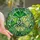 Nature Lovers' Vibrant Stained Glass Ginkgo Leaves Emerald Lime Chartreuse Botanical Mosaic Pattern Stained Glass Suncatcher - 1
