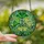 Nature Lovers' Vibrant Stained Glass Ginkgo Leaves Emerald Lime Chartreuse Botanical Mosaic Pattern Stained Glass Suncatcher - 2