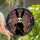 Fantasy Art Enthusiasts' Opaque Black Rabbit Skull Face Silver Scythe Tiffany Style Jewel Tone Nocturnal Stained Glass Mosaic Stained Glass Suncatcher - esS9SzzXeD