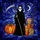 Mystical Art Fans' Vibrant Tiffany Stained Glass Scythe Bearer, Pumpkin & Starry Night Stained Glass Suncatcher - 7
